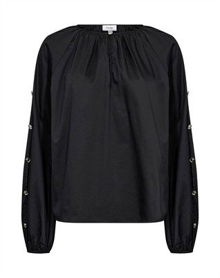 LR-Isla Solid 131 Bluse - Black 